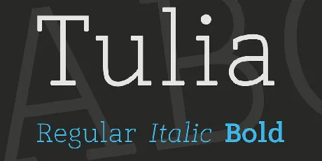 Tulia font