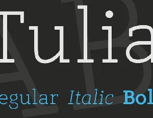 Tulia font