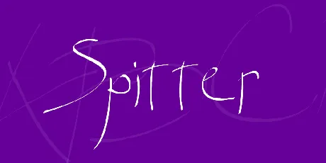 Spitter font