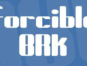 Forcible BRK font
