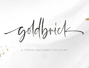 Goldbrick font