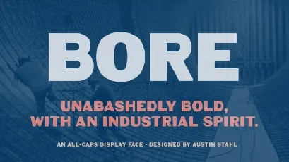 Bore font