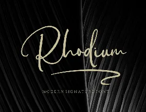 Rhodium font