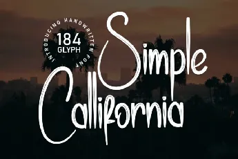 Simple Callifornia Brush font