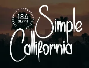 Simple Callifornia Brush font