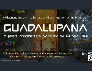 Guadalupana Family font