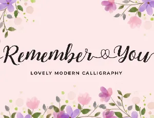 RememberYou font