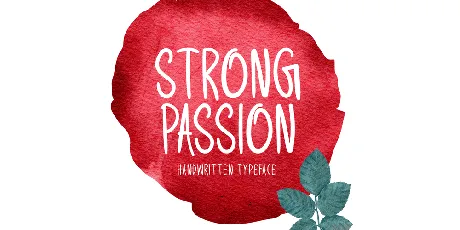 Strong Passion font