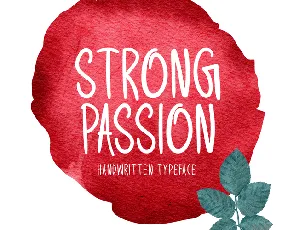 Strong Passion font