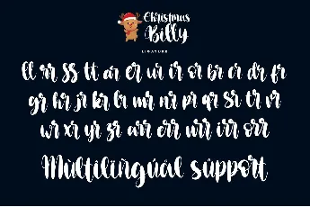 Christmas Billy-Personal use font