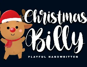 Christmas Billy-Personal use font