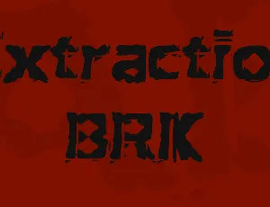 Extraction BRK font