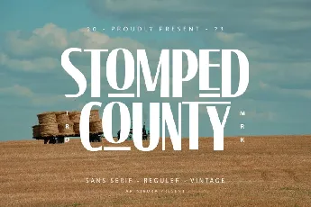 Stompedcounty font