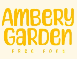 Ambery Garden font