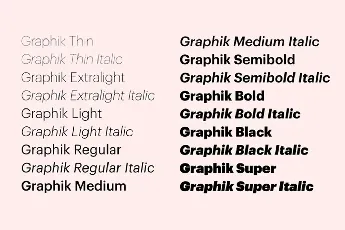 Graphik Family font