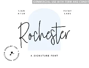 Rochester Signature font