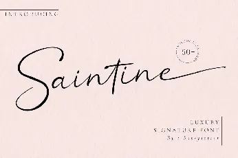 Saintine font