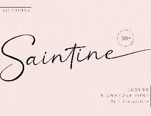 Saintine font