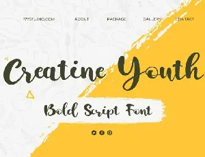 Creatine Youth | Bold Script font