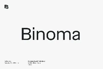 Binoma font