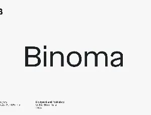 Binoma font