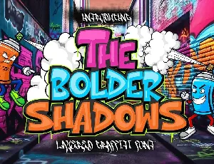 The Bolder Shadow font