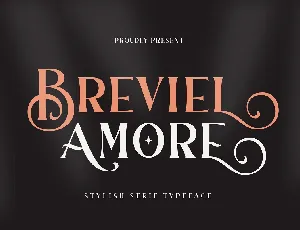 Breviel Amore font