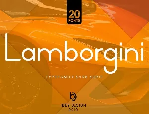 Lamborgini font