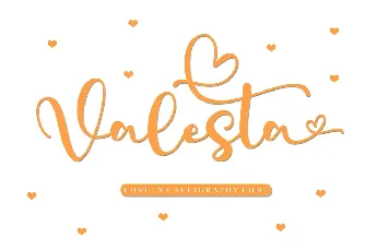 Valesta - Personal Use font