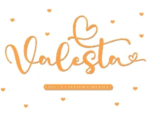 Valesta - Personal Use font