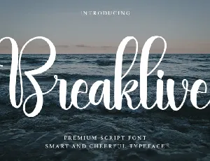 Breaklive font