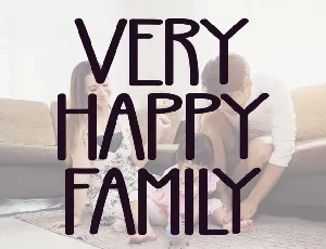 Very Happy Family font