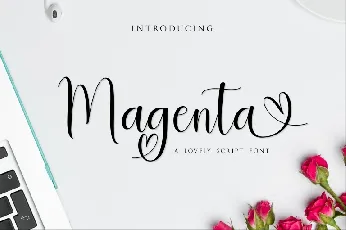 Magenta font