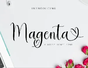 Magenta font