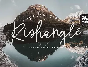 Rishangle Handwritten font