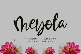 Meyola Brush font