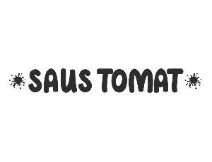 SausTomatDemo font