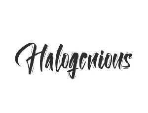 Halogenious font