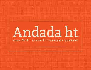 Andada Pro font