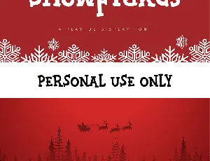 Snowflakes font