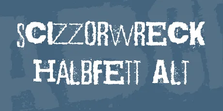 Scizzorwreck Halbfett Alt font