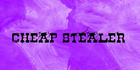 Cheap Stealer font