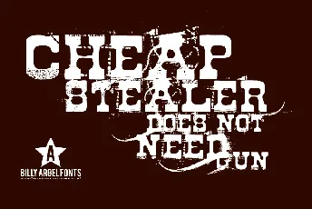 Cheap Stealer font