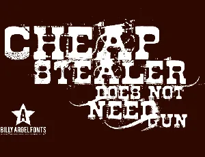 Cheap Stealer font