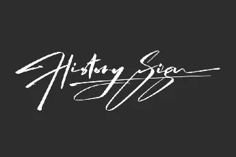 History Sign font