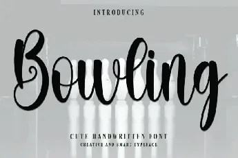 Bowling font