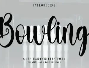 Bowling font