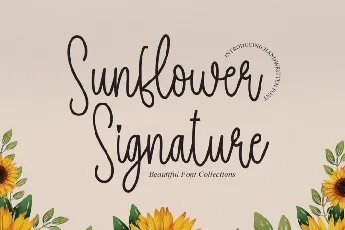 Sunflower Signature font