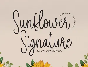 Sunflower Signature font