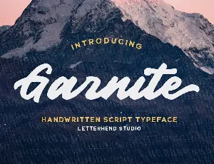 Garnite font